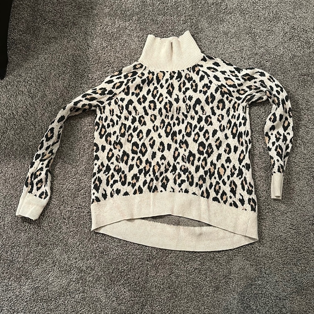 Leopard print sweater